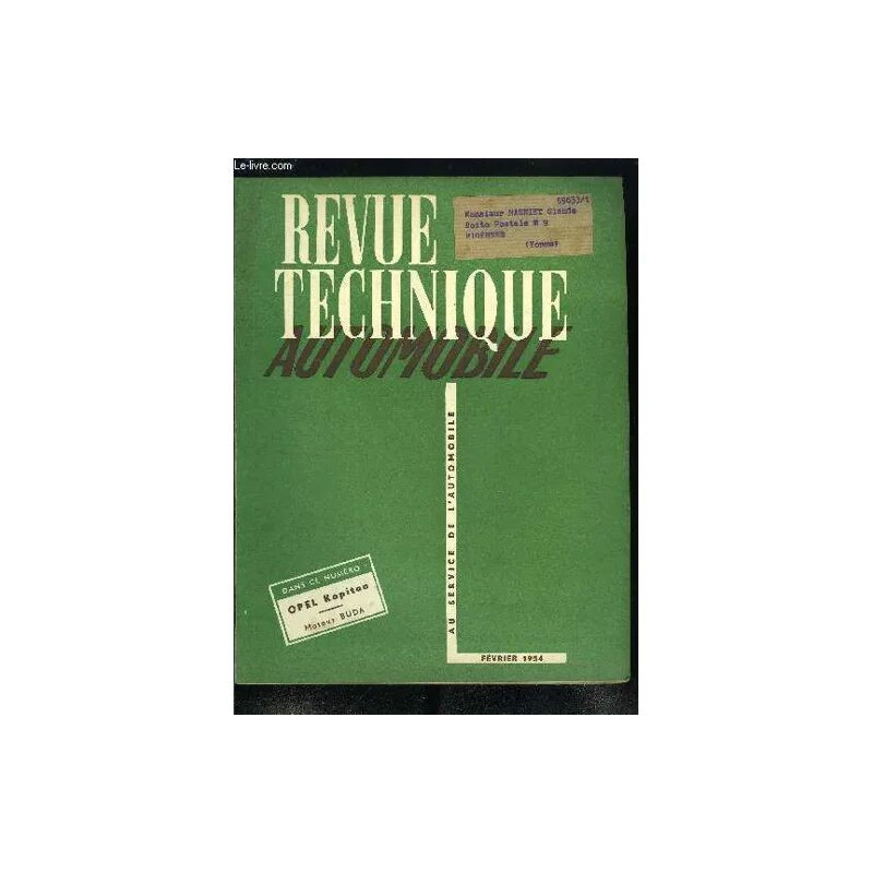 REVUE TECHNIQUE AUTOMOBILE N° 94 - L assurance obligatoire...