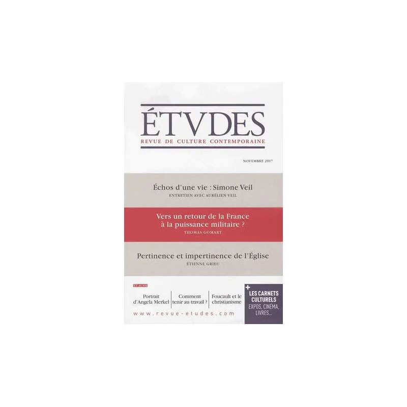Etudes N° 4243 Novembre 2017