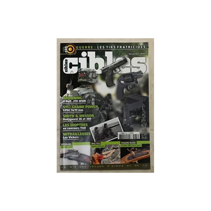 CIBLES 496 ISSC M22 EN 22 LR UNIQUE MIKROS 22 COURT RUGER 77 EN...