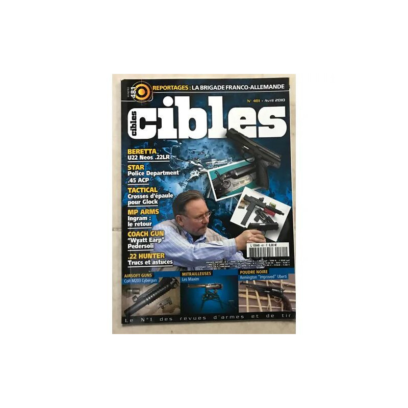 CIBLES 481 BERRETTA U22 NEOS 22 LR STAR POLICE DEPARTEMENT...