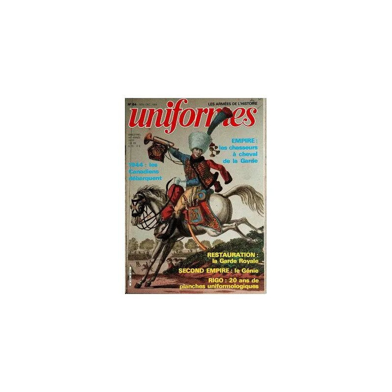 Uniformes Les Armees De L'histoire N° 84 Du 01/11/1984