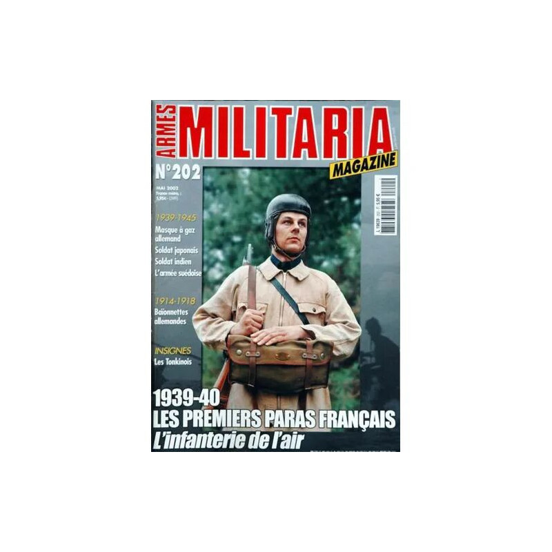 ARMES MILITARIA MAGAZINE N° 202 DU 01/05/2002 - 1914-18 -...