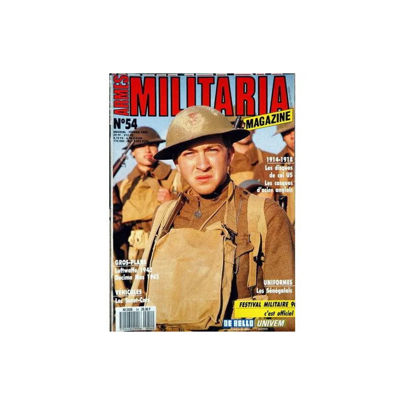 Armes Militaria Magazine N° 54 Du 01/02/1990