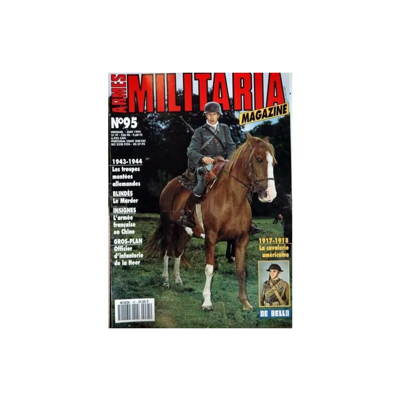 ARMES MILITARIA MAGAZINE N° 95 DU 01/06/1993 - 1943 - 44 - LES...
