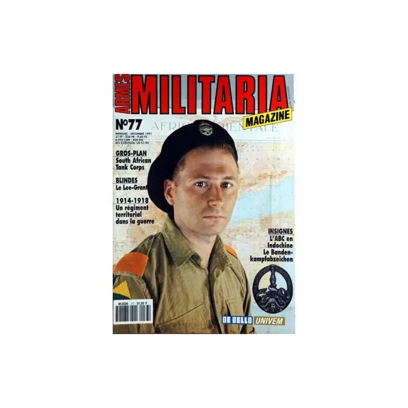ARMES MILITARIA MAGAZINE N° 77 DU 01/12/1991 - SOUTH AFRICAN -...