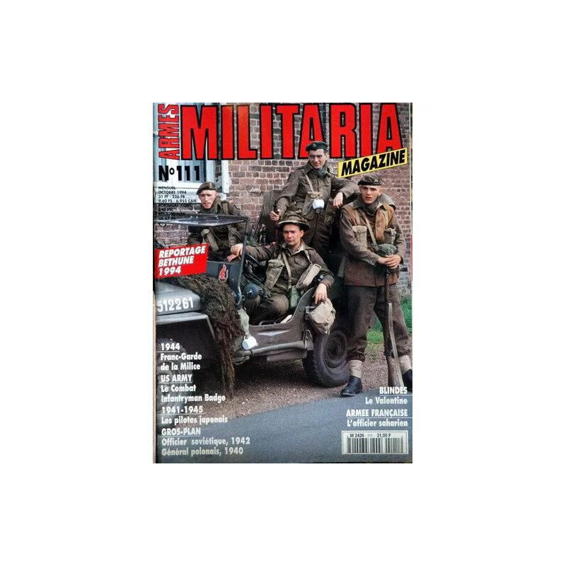 Armes Militaria Magazine N° 111 Du 01/10/1994