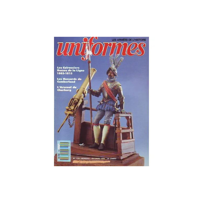uniformes N° 119 : LES CUIRASSIERS RUSSES DE LA LIGNE 1803- 1815 -...