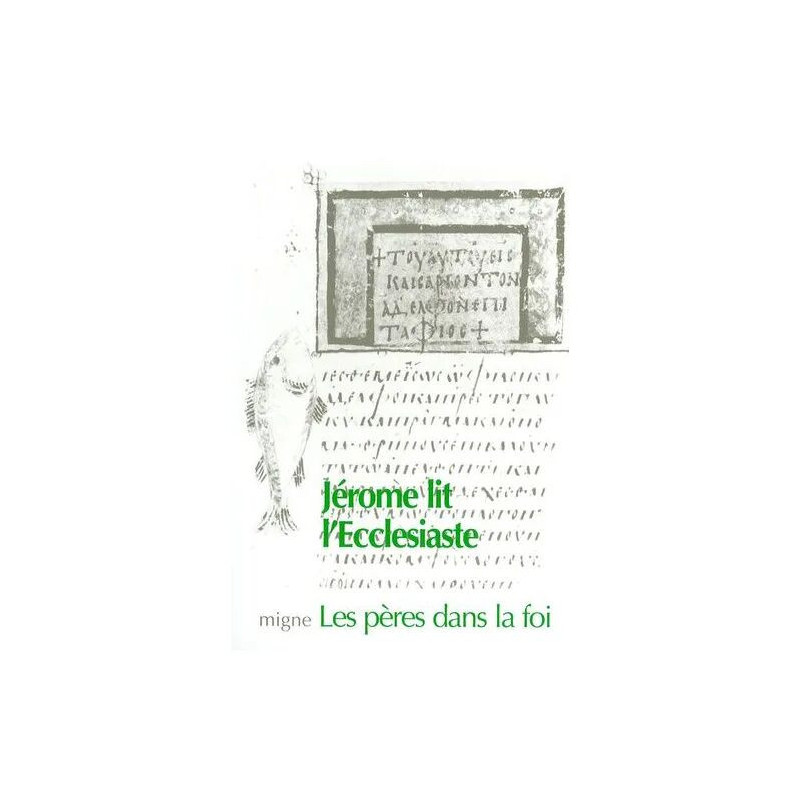 Jérôme - Commentaire De L'ecclésiaste