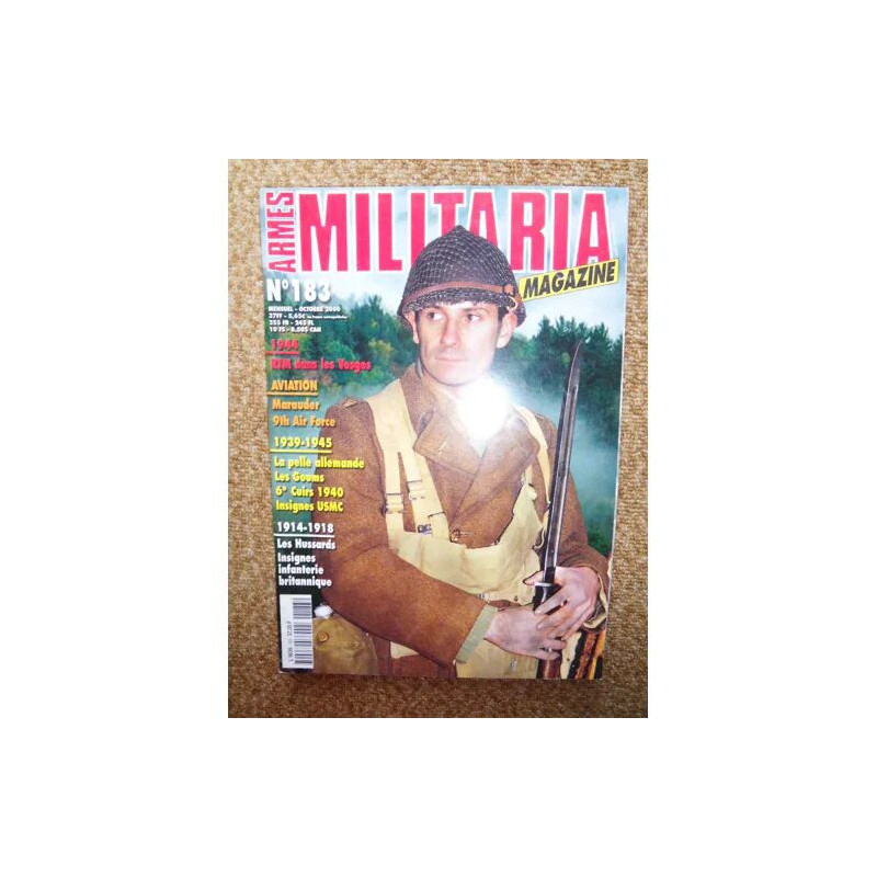 Armes Militaria magazine n°183 de octobre 2000