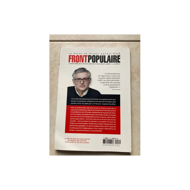 Front populaire la revue de Michel Onfray n°17 _ Manger tue...