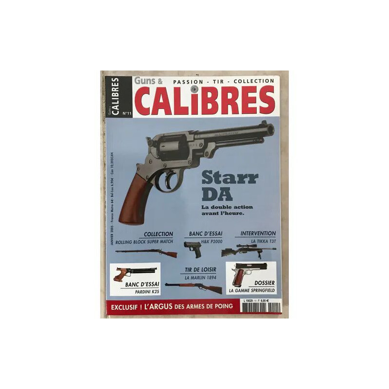 CALIBRES 11 STARR DA LA TIKKA T3T ROLLING BLOCK SUPER MATCH 11