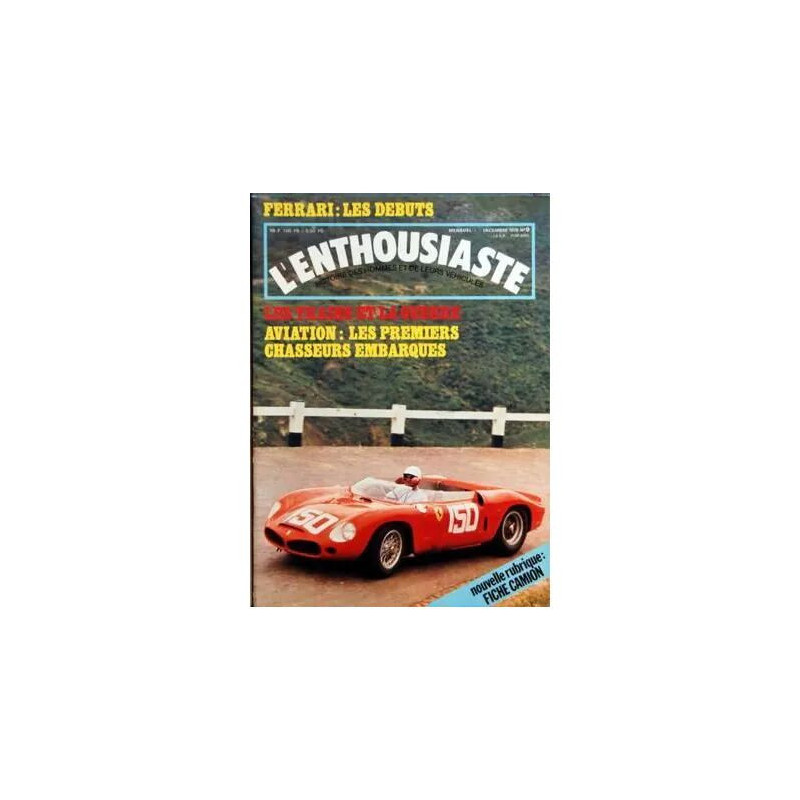 Enthousiaste (L') N° 9 Du 01/12/1978