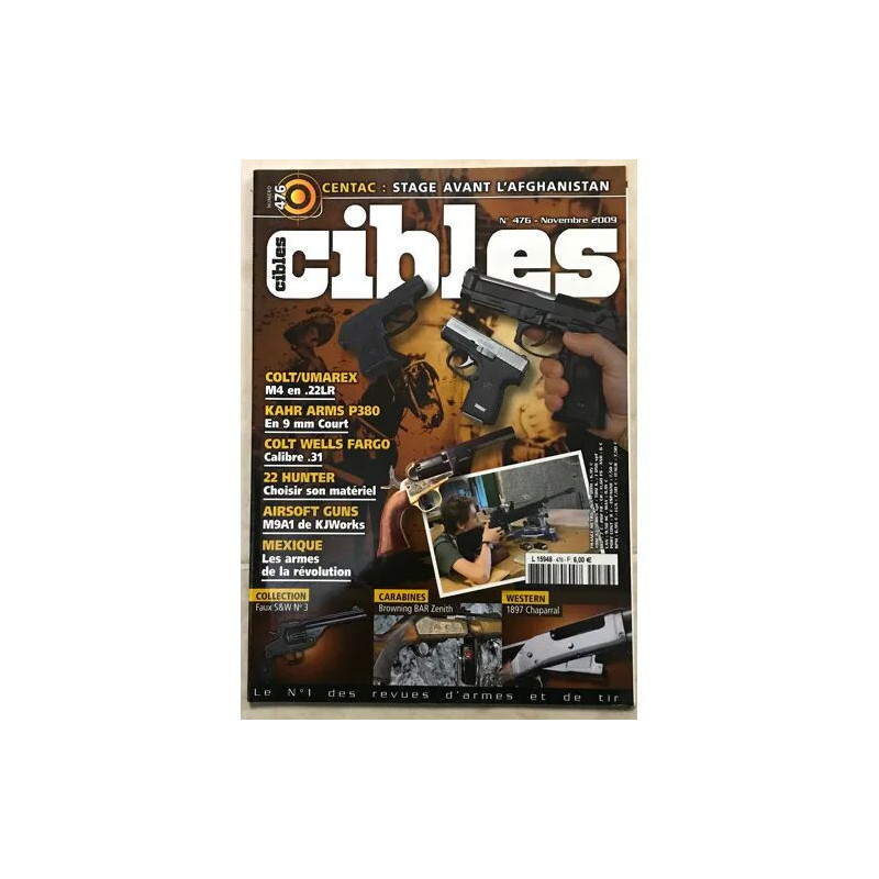CIBLES 476 COLT UMAREX M4 EN 22 LR COLT WELLS FARGO 22 HUNTER...