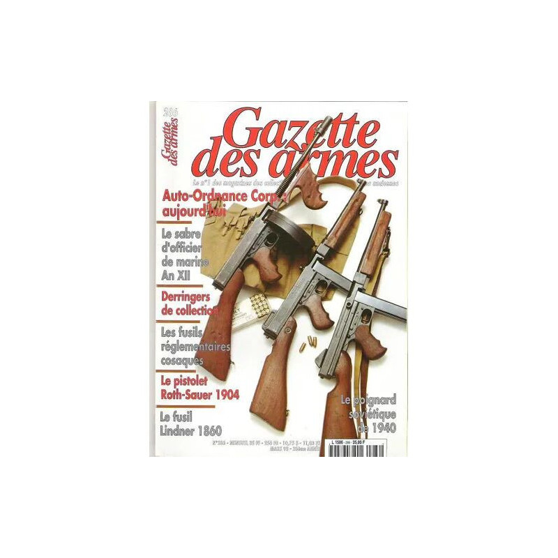 Gazette des armes N° 286 : Le sabre d'officier de marine An XII...