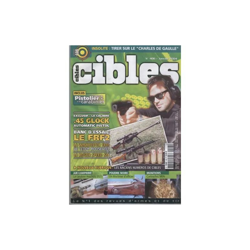 cibles N° 406 : le calibre 45 glock automatic