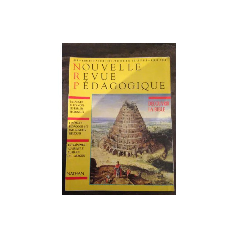 Nouvelle revue pédagogique N° 8 : Découvrir La BIBLE