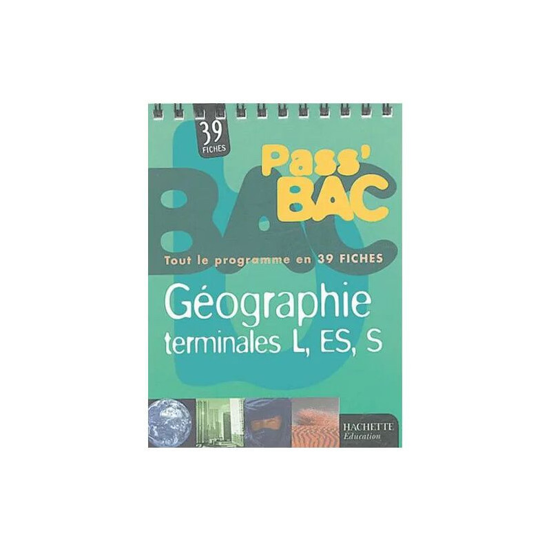 Géographie Terminales L-Es-S
