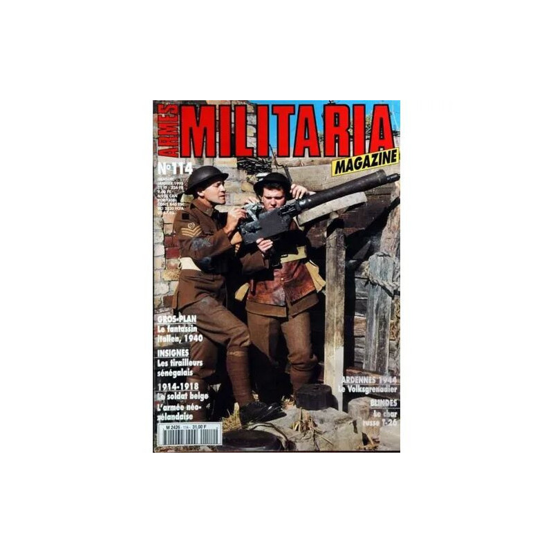 ARMES MILITARIA MAGAZINE N° 114 DU 01/01/1995 - LE FANTASSIN...