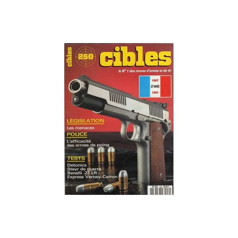 CIBLES N° 250 : Liste 51 revues de N°250 à 399 ci-dessous