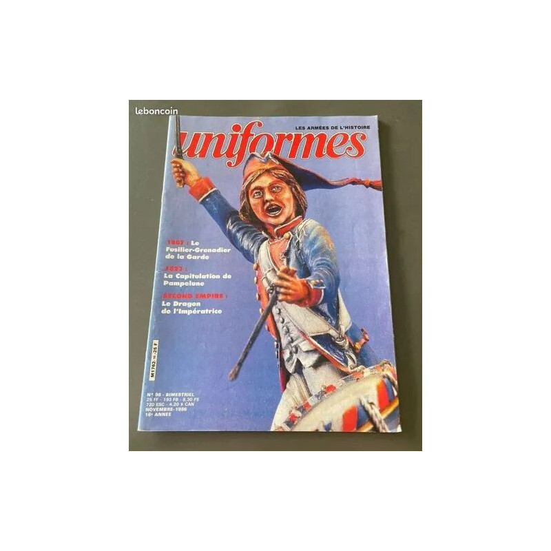 Uniformes Numéro 98 - 1986 Magazine d'Histoire