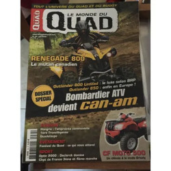 le monde du quad N° 34 : dossier spécial Bombardier ATV devient Can-am