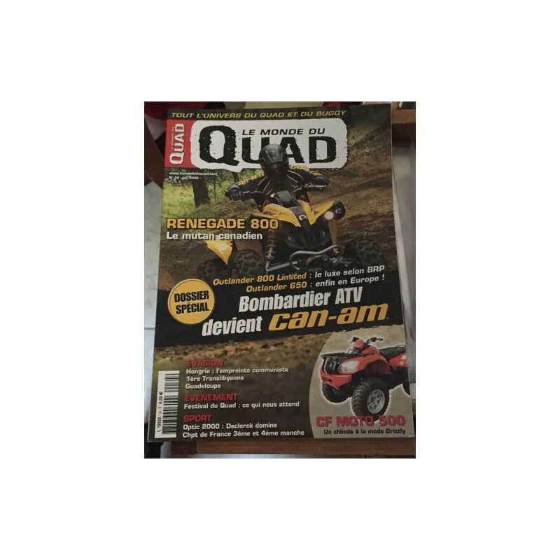 le monde du quad N° 34 : dossier spécial Bombardier ATV devient Can-am