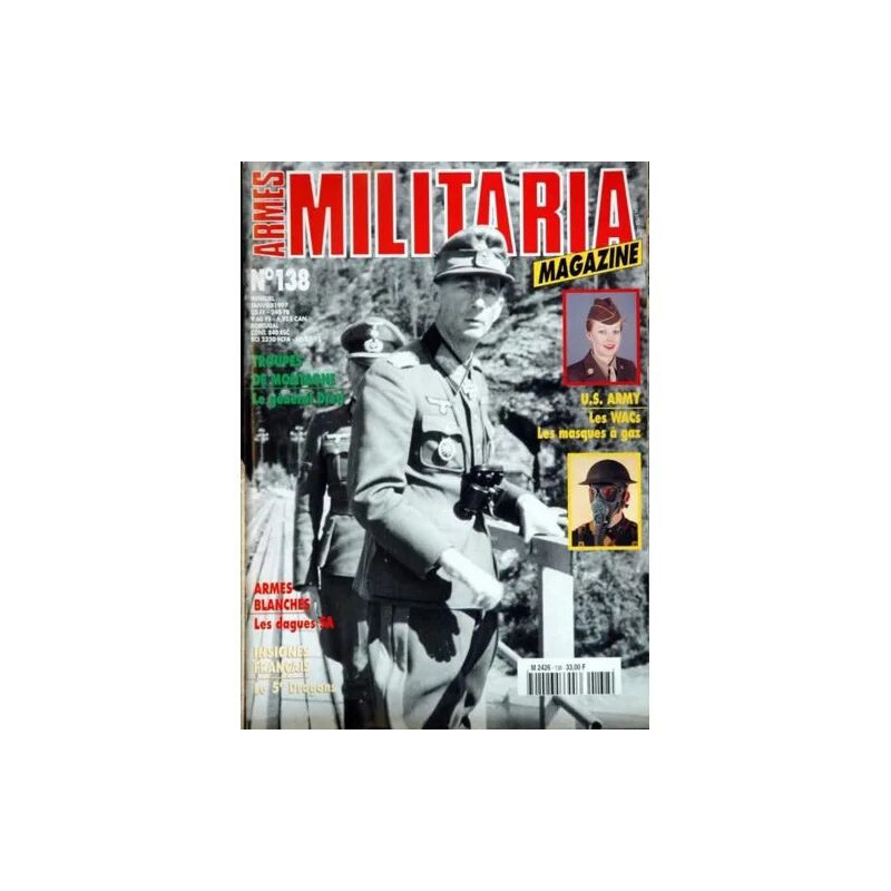 ARMES MILITARIA MAGAZINE N° 138 DU 01/01/1997 - TROUPES DE...