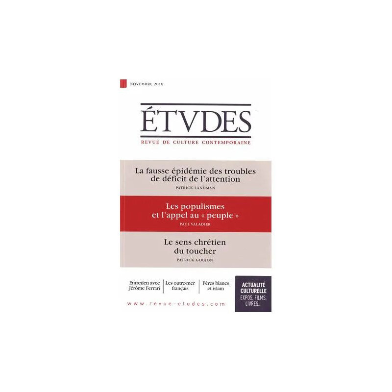 Etudes N° 4254 Novembre 2018