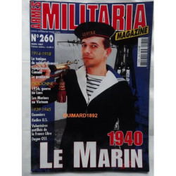 ARMES MILITARIA MAGAZINE N°260-MARS 2007