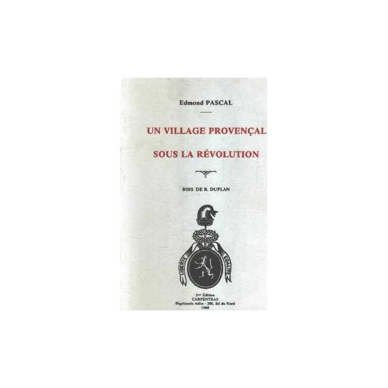 Un village provençal sous la revolution