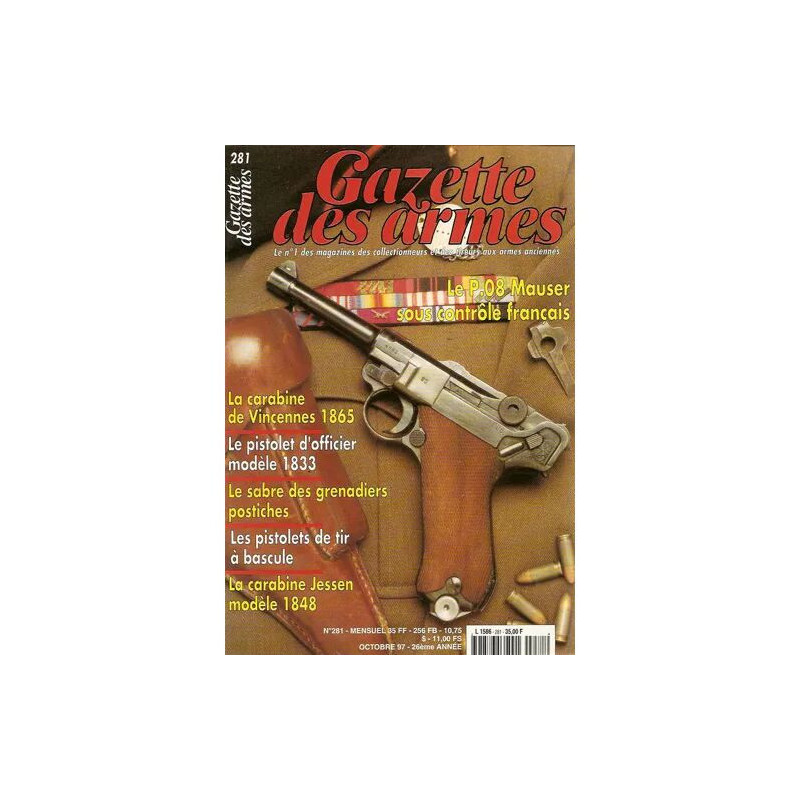 gazette des armes N° 281 : p. 08 mauser sous contrôle français -...
