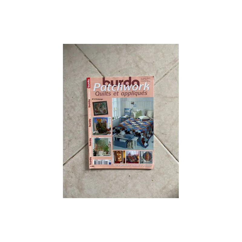 BURDA PATCHWORK QUILTS ET APPLIQUES N°5 PRINTEMPS AVEC...