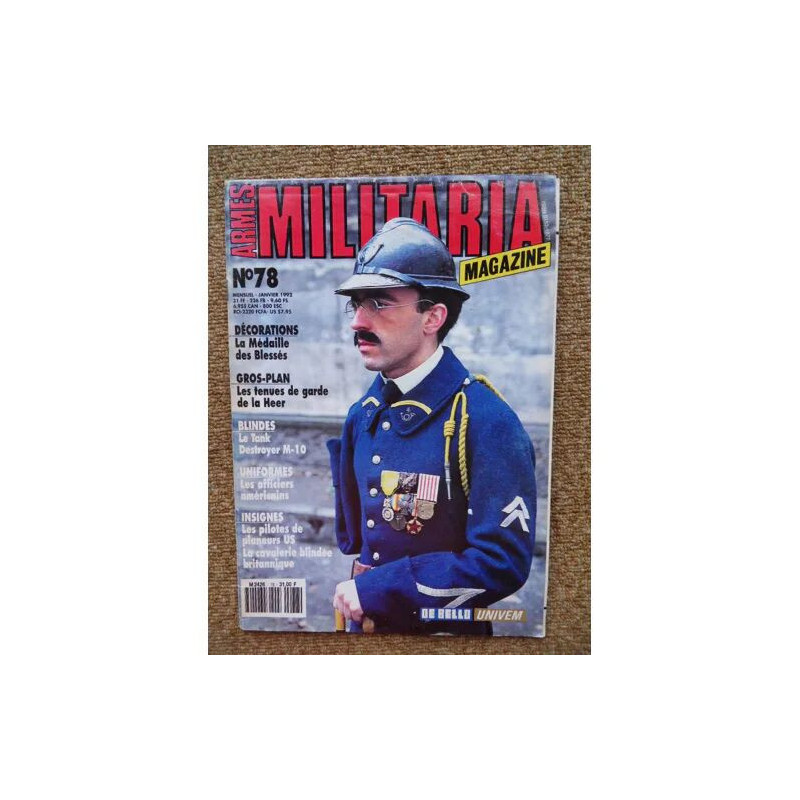 Armes militaria magazine n°78 de janvier 1992