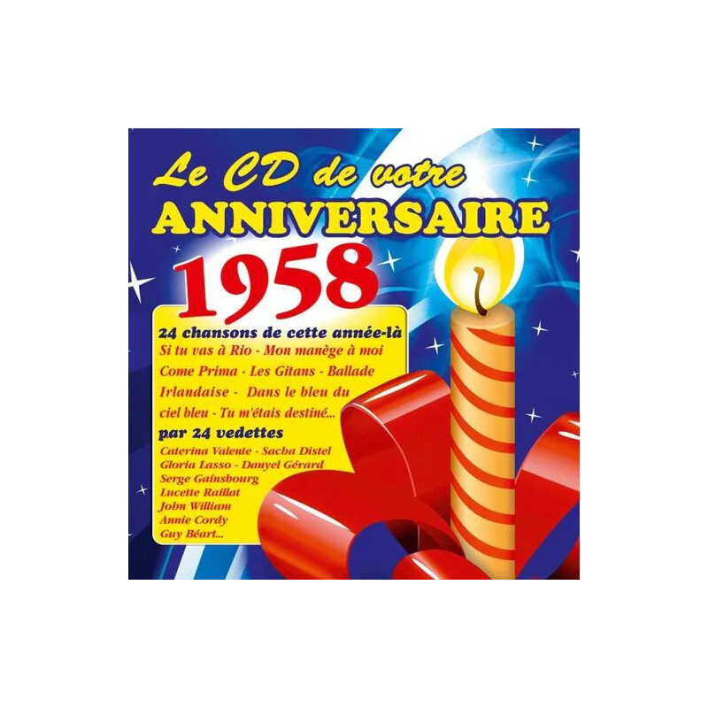 Le CD de votre anniversaire : 1958 (CD)