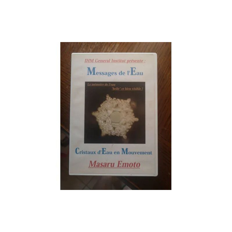 Messages de l'eau - Cristaux d'eau en mouvement