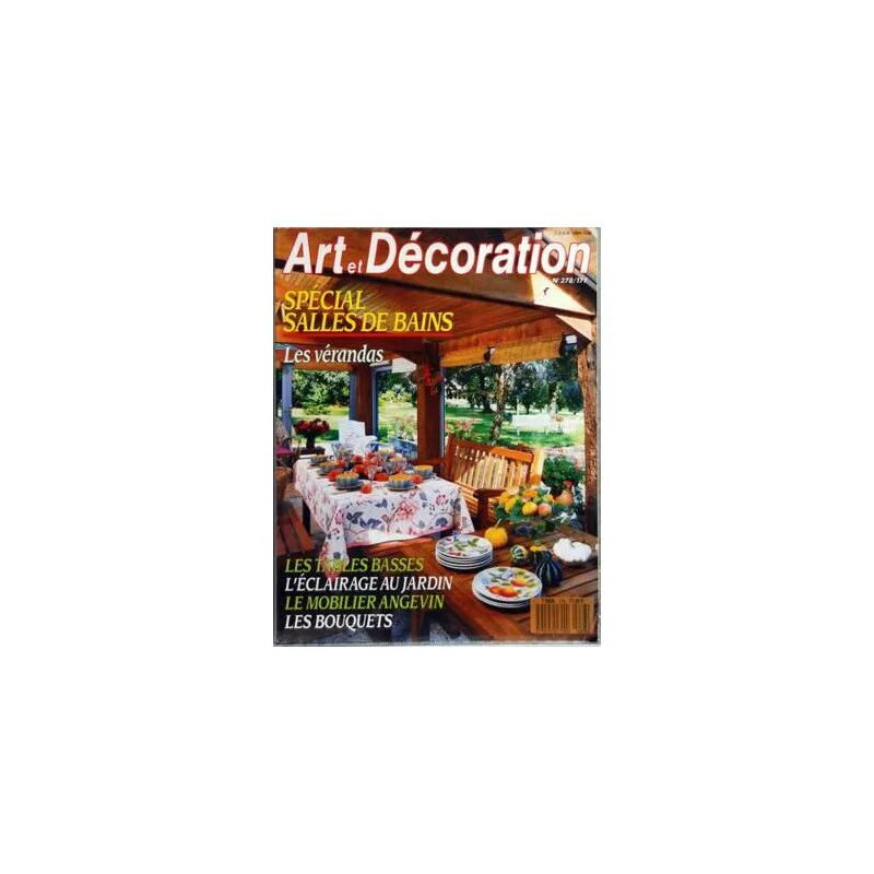 ART ET DECORATION N° 278 DU 01/06/1988 - SPECIAL SALLES DE BAINS -...