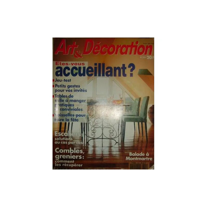 Art Et Decoration N° 322 Du 01/11/1993
