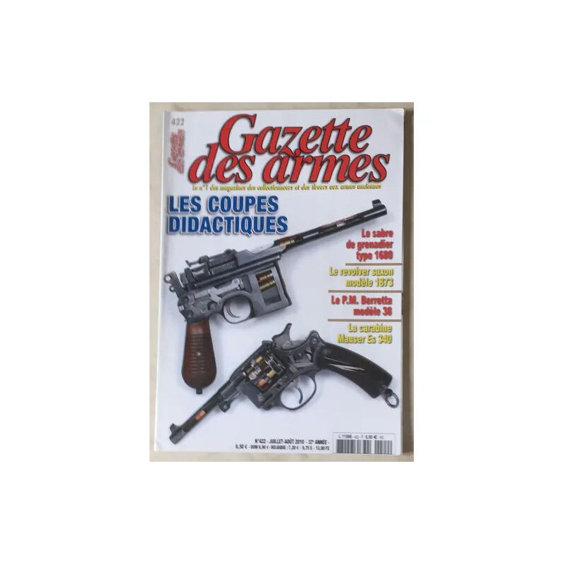 GAZETTE DES ARMES N° 422 LES COUPES DIDACTIQUES SABRE GRENADIER...