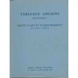 Dessins Et Tableaux Anciens. Orfevrerie Ancienne. Objets D'art Et...