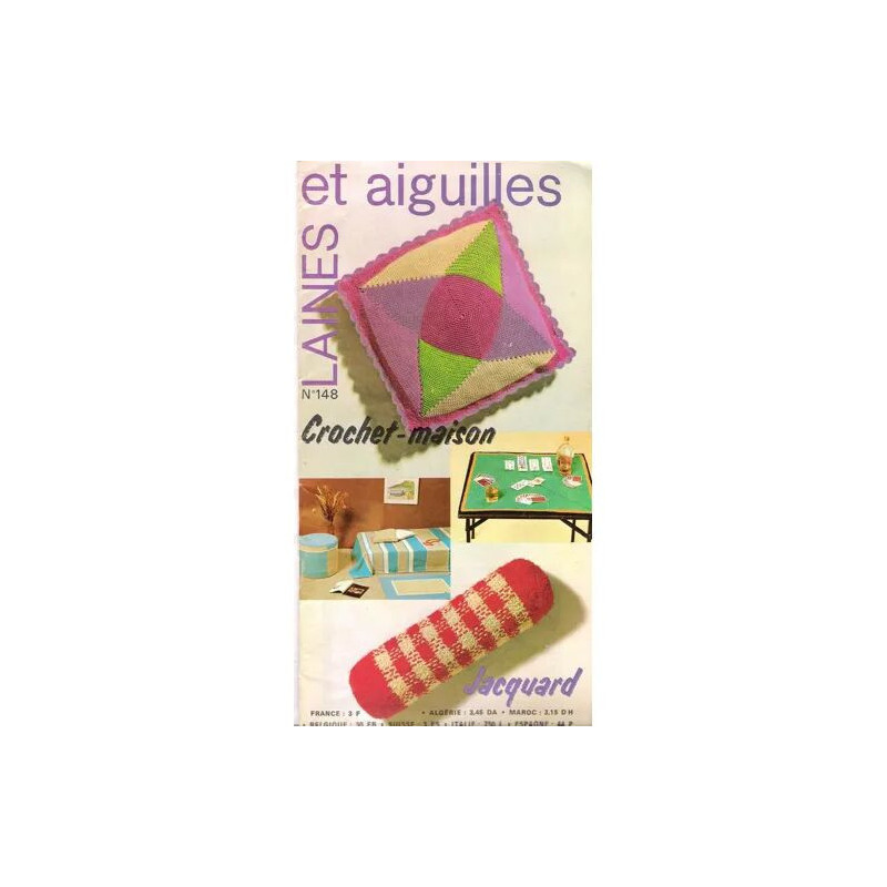 Laine et aiguilles N° 148 : crochet maison jacquard