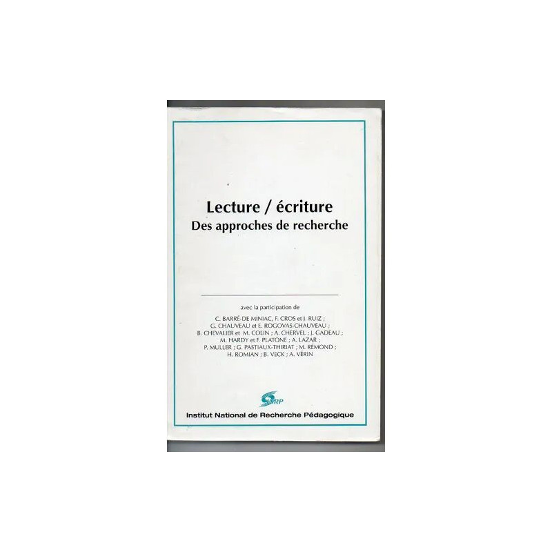Lecture-Écriture - Des Approches De Recherche