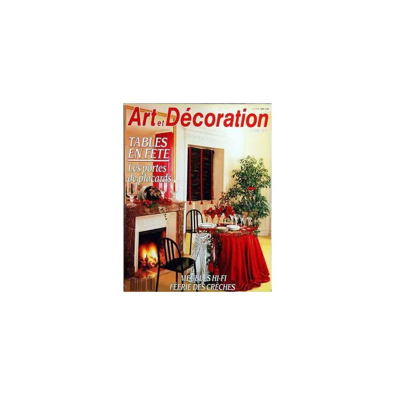 ART ET DECORATION N° 282 DU 01/12/1989 - TABLES EN FETE - LES...