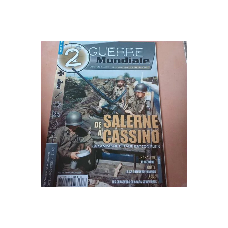 2ème guerre mondiale -18 DE SALERNE à CASSINO