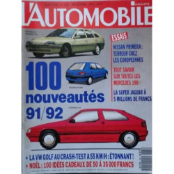 l'automobile magazine N° 534 : 100 nouveautés 91/92