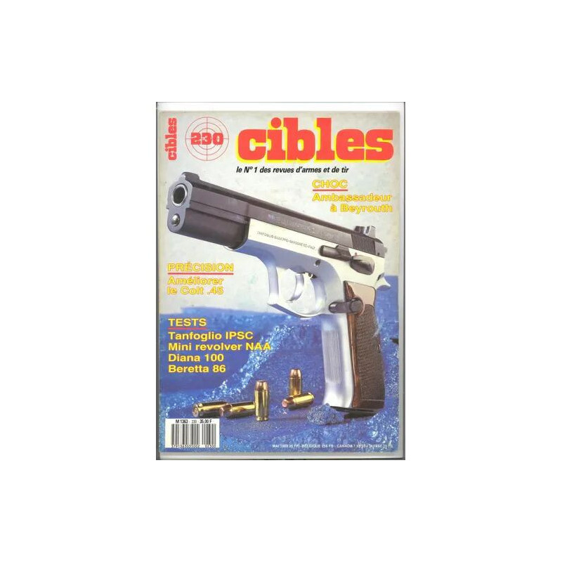 Cibles n° 230 N° 230 : Colt 45 Beretta 86