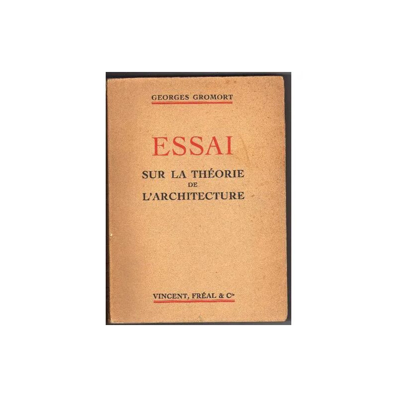 Essai sur la théorie de l'architecture