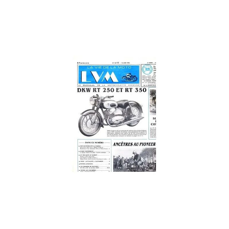 La vie de la Moto N° 90.12 : DKW RT 250 et RT 350