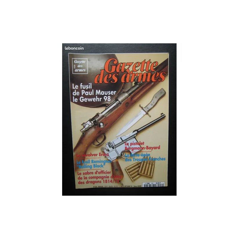 gazette des armes 250 le fusil de Paul Mauser