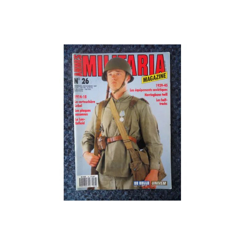 Armes militaria magazine n°26-Novembre 1987