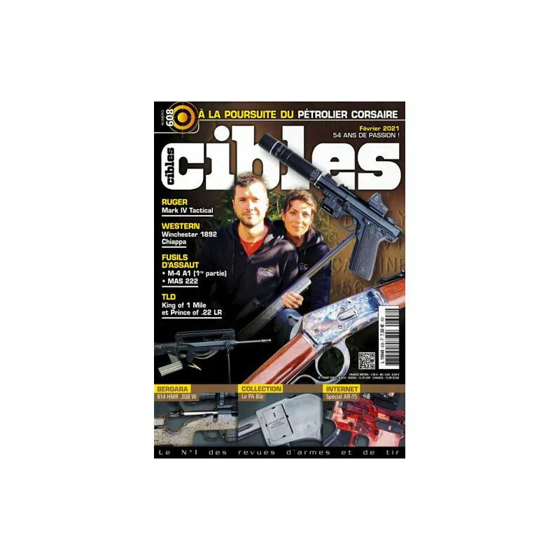 CIBLES 608 CARABINE M4AT RUGER MARK IV TACTICAL BERGARA B14 HMR...